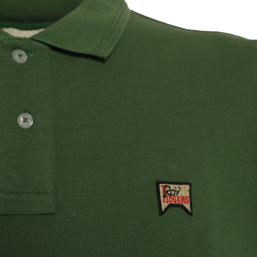 ROY ROGER'S: Polo classic in piquet verde