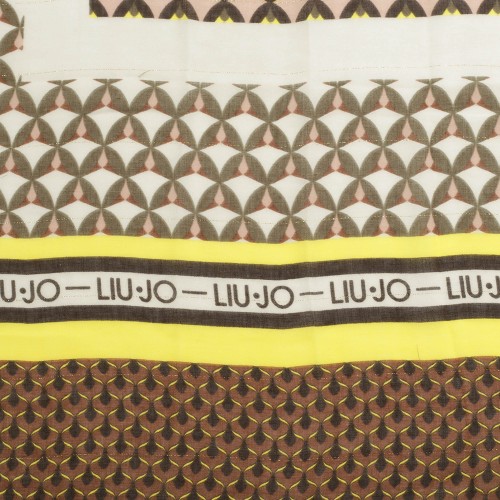 LIU•JO: Foulard motivo geometrico marrone