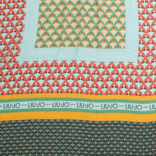LIU•JO: Foulard motivo geometrico verde