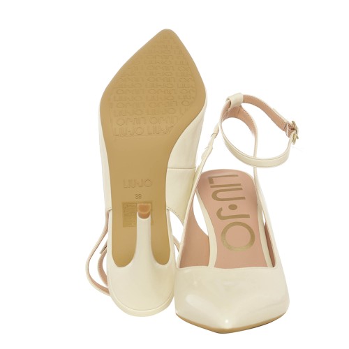 LIU•JO: Vicky Sling back in vernice burro