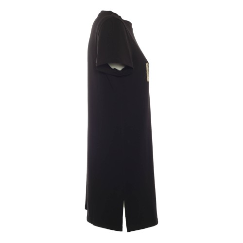 LIU•JO: Abito corto Leo Heart nero