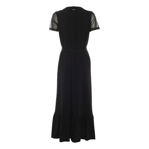 LIU•JO: Abito in cotone con dettagli in pizzo