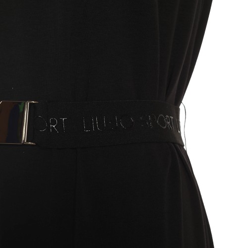 LIU•JO: Abito in cotone con dettagli in pizzo