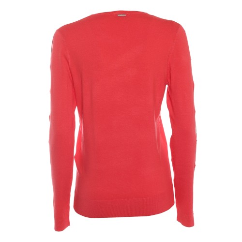 LIU•JO: Maglia a V cut out barby