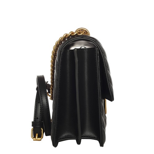 PINKO: Classic Love Bag One Chevron Nera