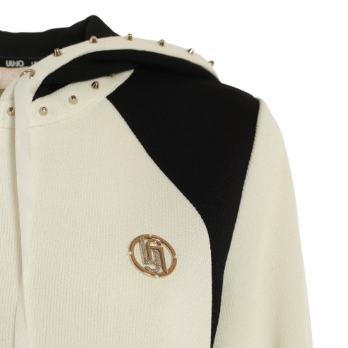 LIU•JO: Maxi felpa avorio