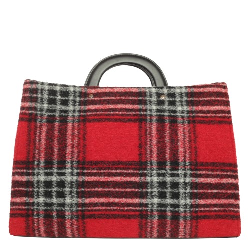 LIU•JO: Borsa tartan rossa