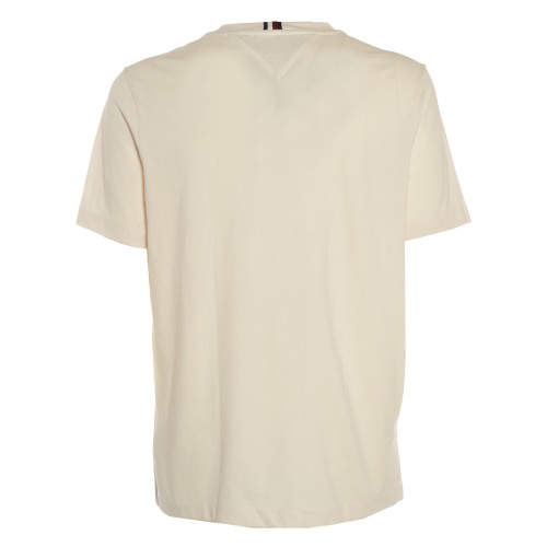 Tommy Hilfiger: T-shirt beige con TH ricamato