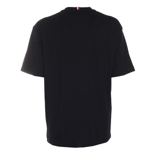 Tommy Hilfiger: T-shirt blu con maxi logo