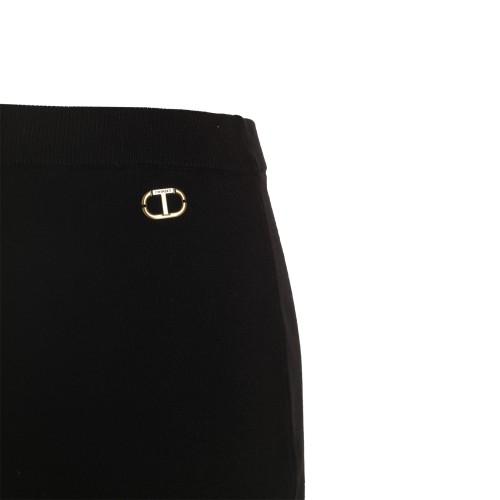 Twinset: Minigonna in maglia nera