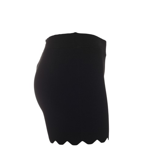 Twinset: Shorts nero in maglia