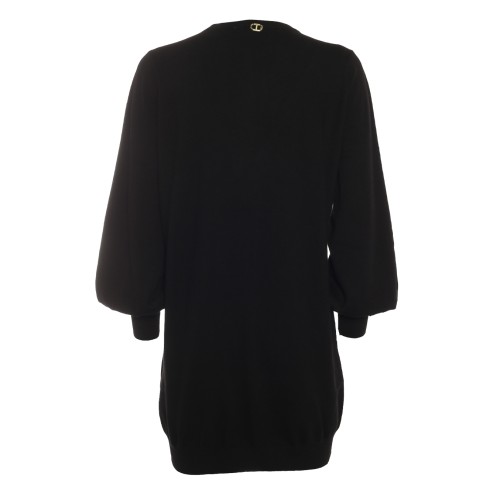 Twinset: Abito corto con scollo in tulle