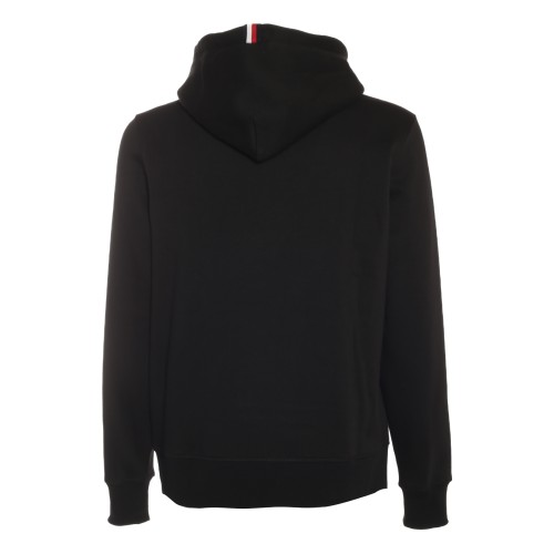 Tommy Hilfiger: Felpa nera con TH ricamato