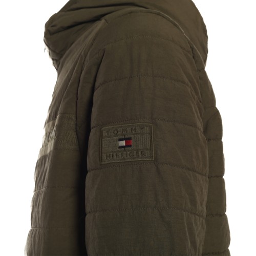 Tommy Hilfiger: Giubbino verde con cappuccio
