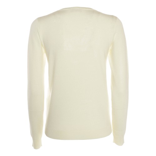 LIU•JO: Maglia bianca scollo a V