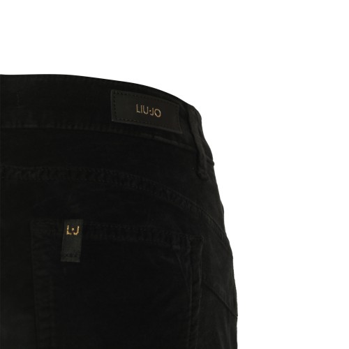 LIU•JO: Pantalone in fustagno nero