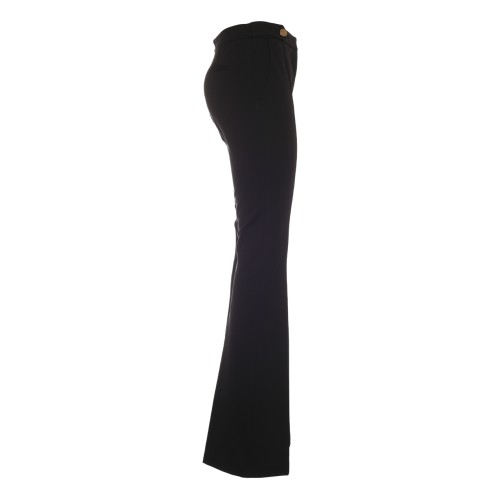 LIU•JO: Pantalone nero con bottoni in vita