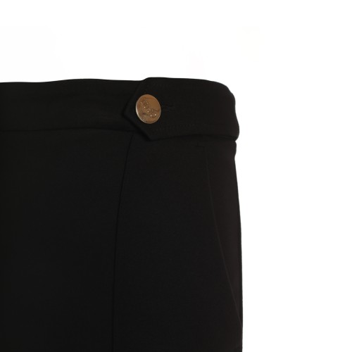 LIU•JO: Pantalone nero con bottoni in vita