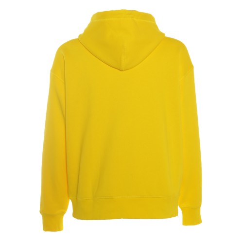 Tommy Hilfiger: Felpa gialla con maxi scritta