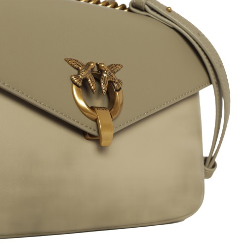 PINKO: Classic Cupid Bag Messenger Grigia