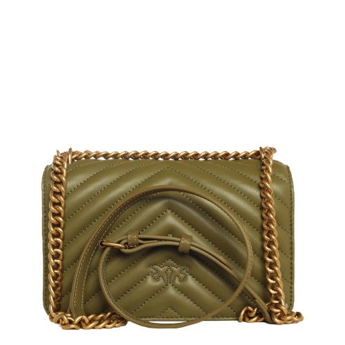 PINKO: Mini Love Bag One Chevron Verde