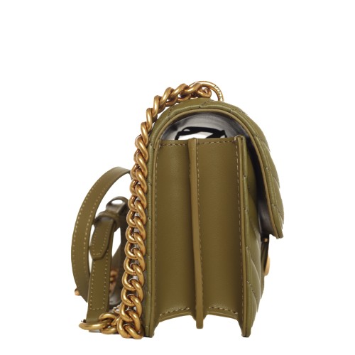 PINKO: Mini Love Bag One Chevron Verde
