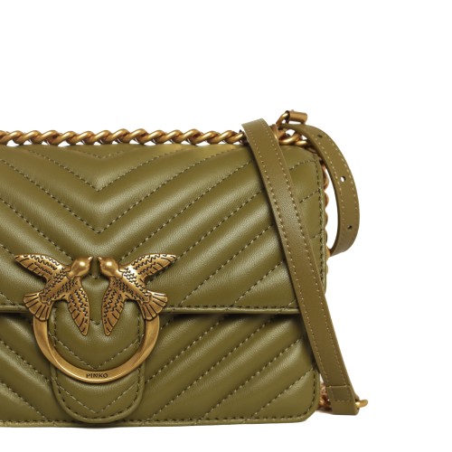PINKO: Mini Love Bag One Chevron Verde