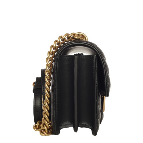 PINKO: Mini Love Bag One Chevron Nera