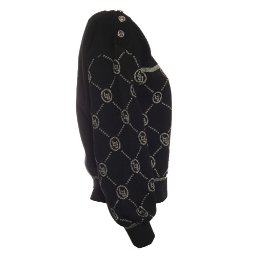 LIU•JO: Maglia con L•J in lurex