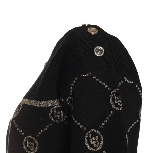 LIU•JO: Maglia con L•J in lurex