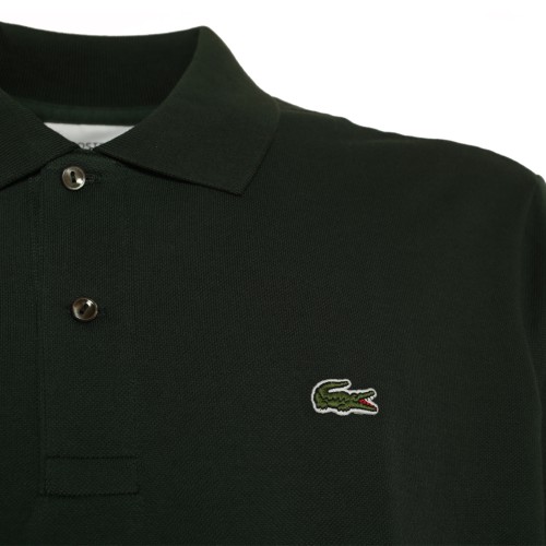 Lacoste: Polo manica lunga verde