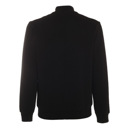 Lacoste: Felpa nera con zip intera