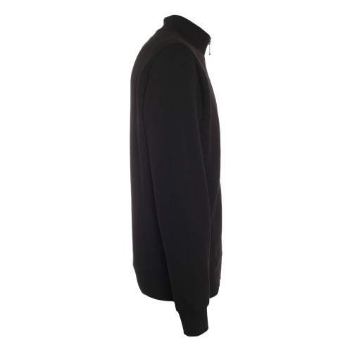 Lacoste: Felpa nera con zip intera