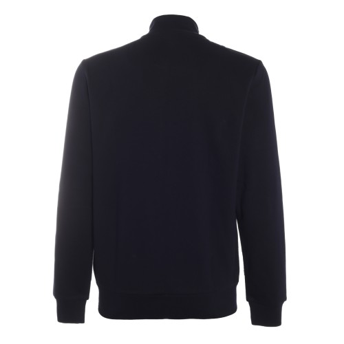 Lacoste: Felpa blu con zip intera