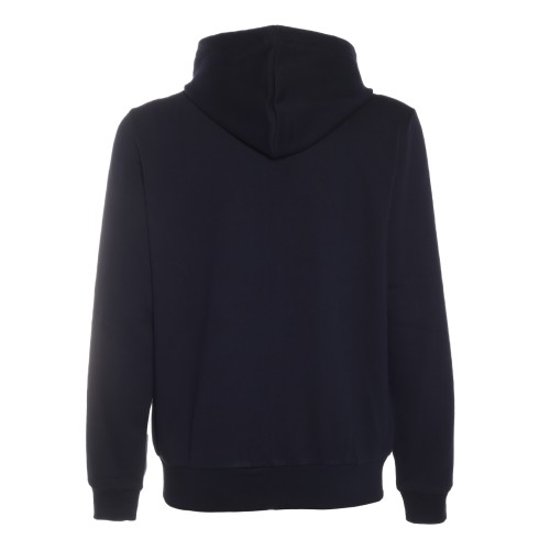 Lacoste: Felpa blu con cappuccio