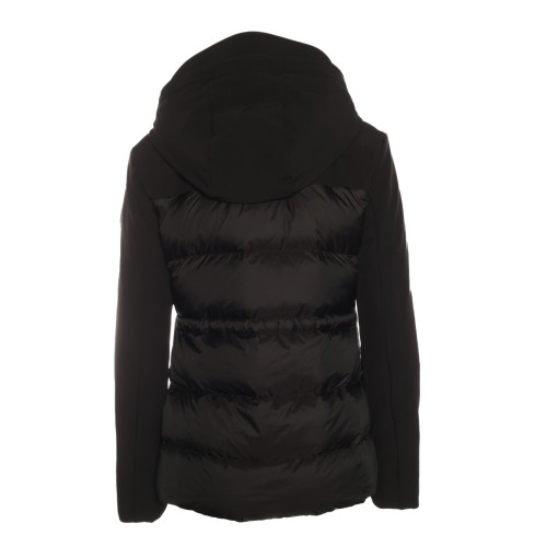 WOOLRICH: Piumino nero in Tech Softshell