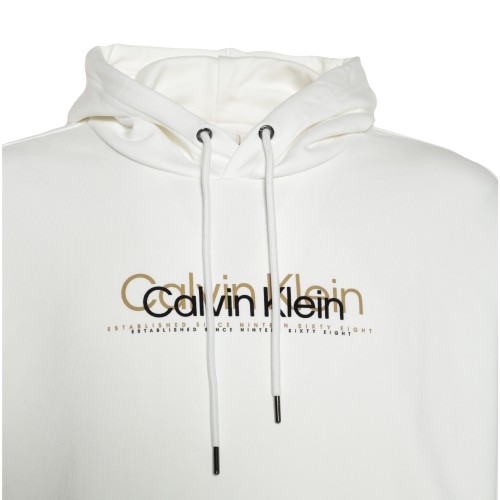 Calvin Klein: Felpa con cappuccio latte