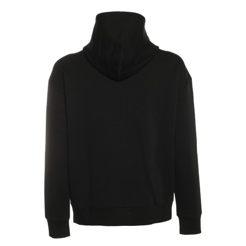 Calvin Klein: Felpa nera con cappuccio e zip