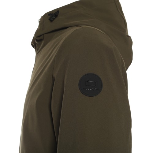 WOOLRICH: Giacca Pacific in Tech Softshell verdone
