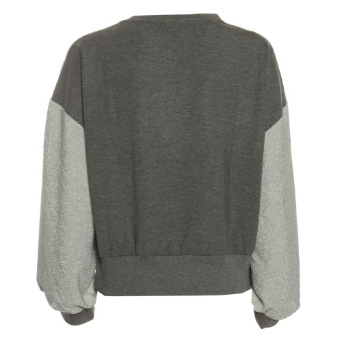 LIU•JO: Felpa grigia e lurex®