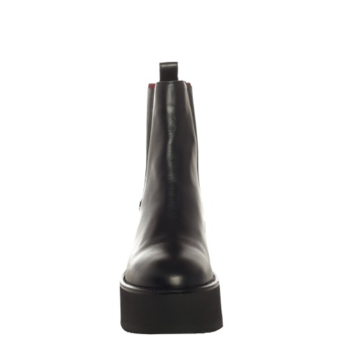 Tommy Hilfiger: Elevated stivaletto nero con plateau