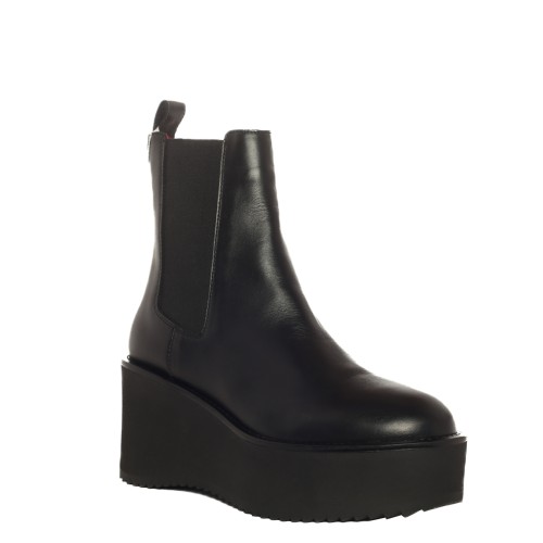 Tommy Hilfiger: Elevated stivaletto nero con plateau