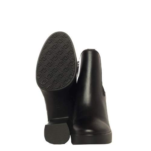 LIU•JO: Ankle tronchetto in pelle nero
