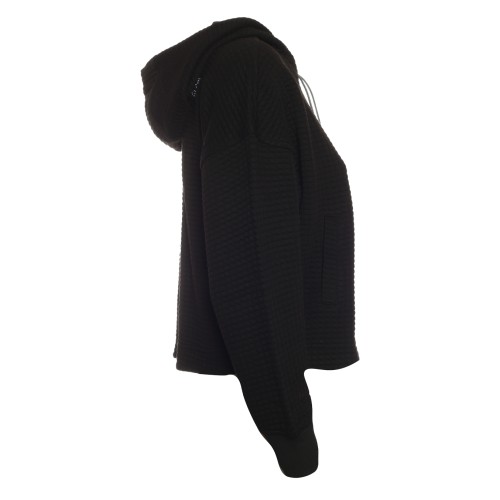 The North Face: Felpa nero nido d'ape