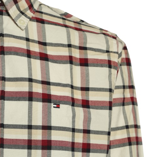 Tommy Hilfiger: Camicia a quadri panna