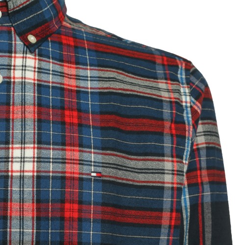 Tommy Hilfiger: Camicia a quadri multicolor