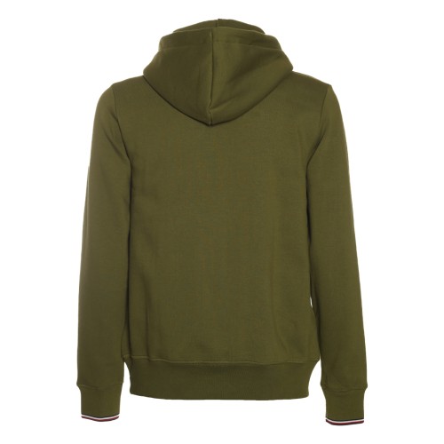 Tommy Hilfiger: Felpa verde con cappuccio