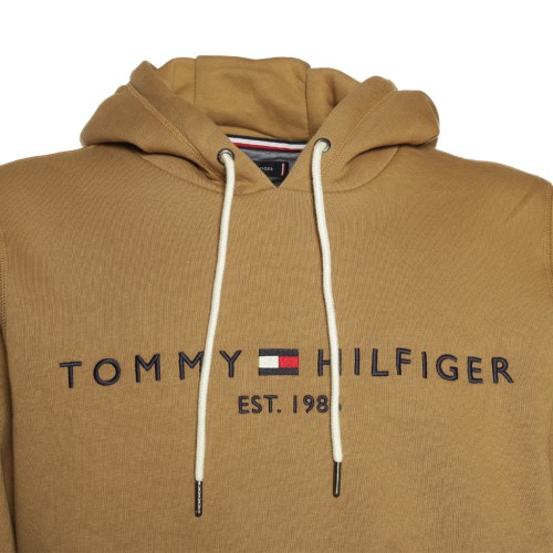 Tommy Hilfiger: Felpa camel con cappuccio