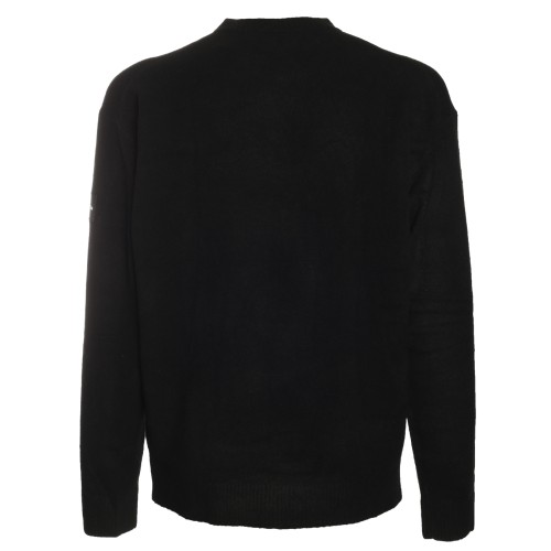 Calvin Klein: Maglione nero girocollo