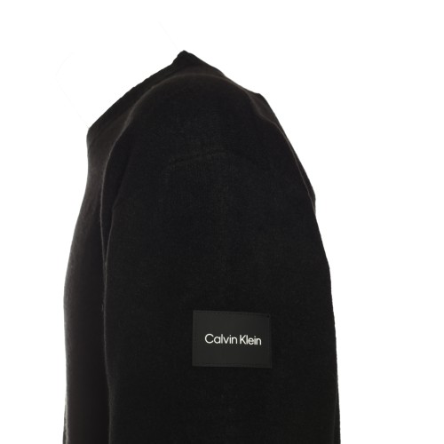 Calvin Klein: Maglione nero girocollo